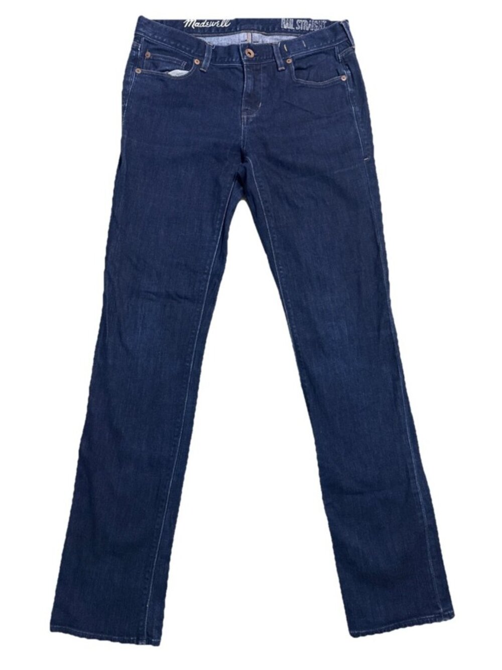 Madewell Rail Straight Dark Wash Jeans Women's size 28x34